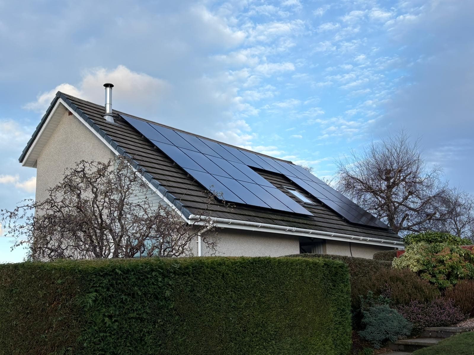 Mesh installed on Solar Panels by Bruce Environmental